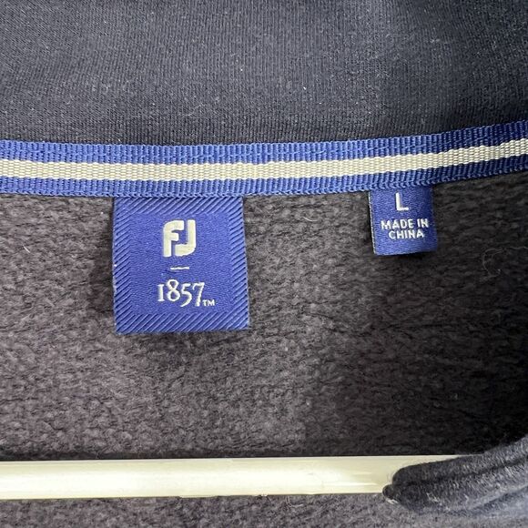 FootJoy 1857 Hybrid Jacket Men's Large Blue Quilted Full Zip FJ Logo stretch - Picture 14 of 16